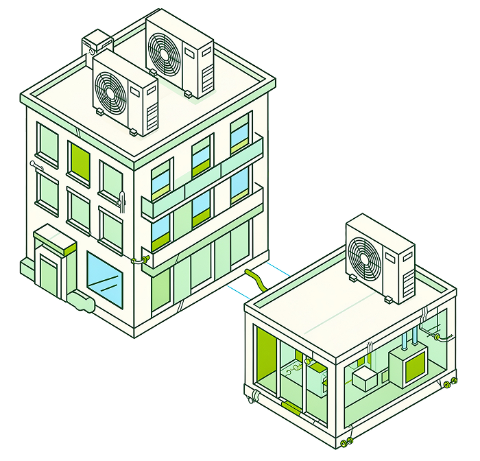 Pompe à chaleur dans l'immobilier résidentiel